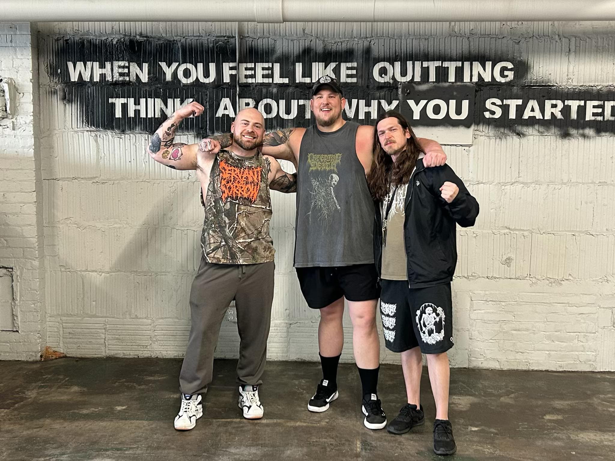 Members posing at Winks Iron Lot